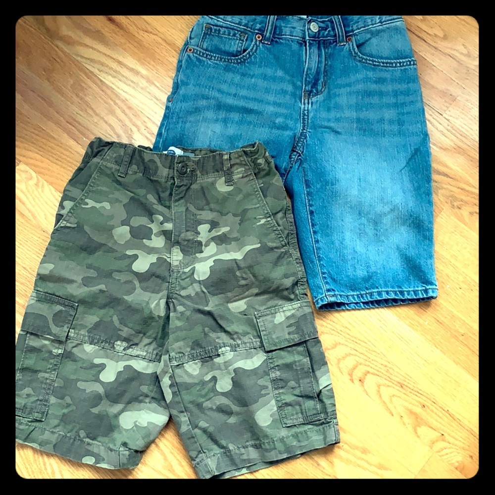 Boys OLD NAVY Camo Cargo and Denim Shorts